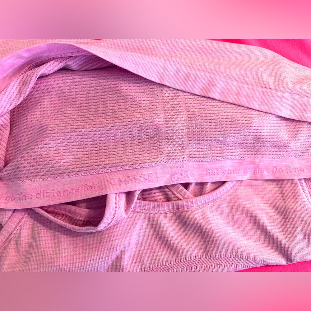 Lot 2 LULULEMON Swiftly Tech Racerback Tank Tops Pink Raspberry Glo Light White - Picture 10 of 16